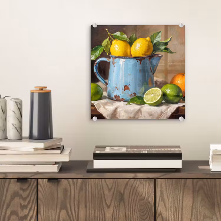 Glass Print - Food - Still Life - Classical - Eten - Stilleven - Klassiek plexiglas 5mm klein