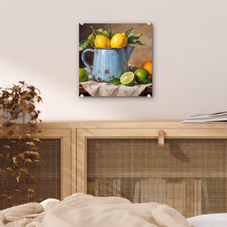 Glass Print - Food - Still Life - Classical - Eten - Stilleven - Klassiek plexiglas 5mm klein