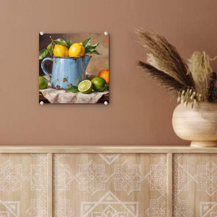 Glass Print - Food - Still Life - Classical - Eten - Stilleven - Klassiek plexiglas 5mm klein