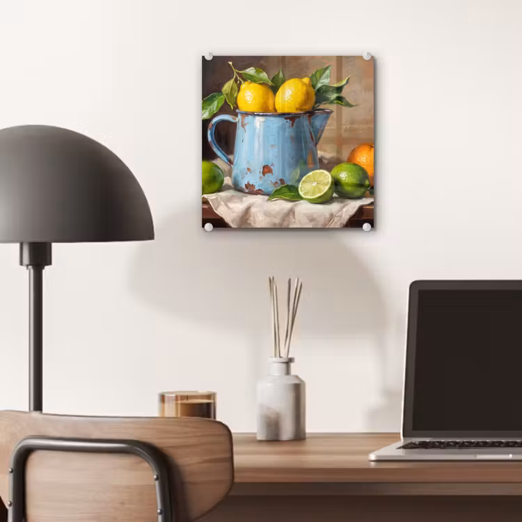 Glass Print - Food - Still Life - Classical - Eten - Stilleven - Klassiek plexiglas 5mm klein