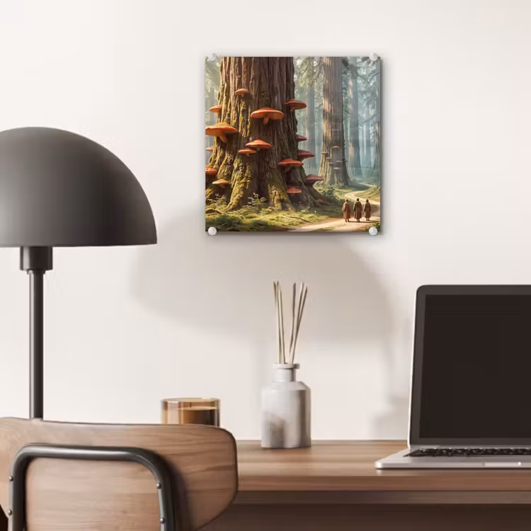 Glass Print - Forest - Trees - Nature - Bos - Bomen - Natuur plexiglas 5mm klein