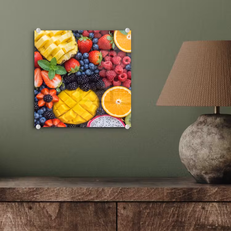 Fruit - Vers - Kleurrijk - Eten plexiglas 5mm klein -sfeer3