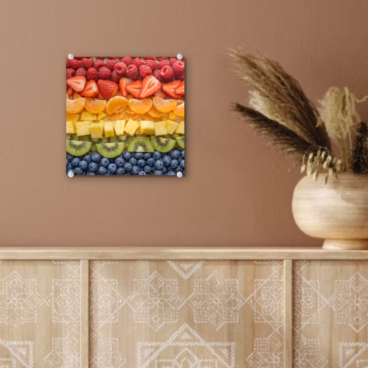 Fruit - Regenboog - Gezond - Kleurrijk plexiglas 5mm klein -sfeer5