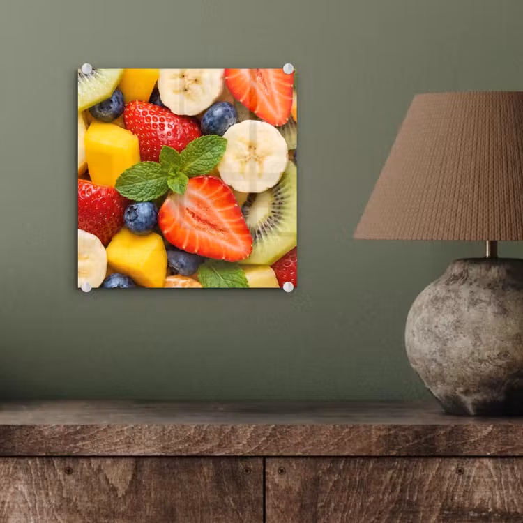 Fruit - Plakjes - Eten - Kleurrijk plexiglas 5mm klein -sfeer3