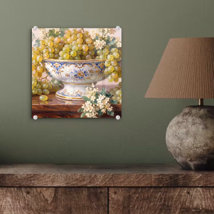 Glass Print - Fruit - Still Life - Classical - Fruit - Stilleven - Klassiek plexiglas 5mm klein