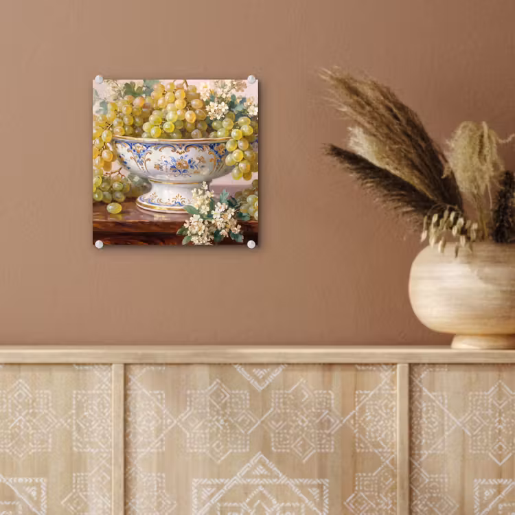 Glass Print - Fruit - Still Life - Classical - Fruit - Stilleven - Klassiek plexiglas 5mm klein