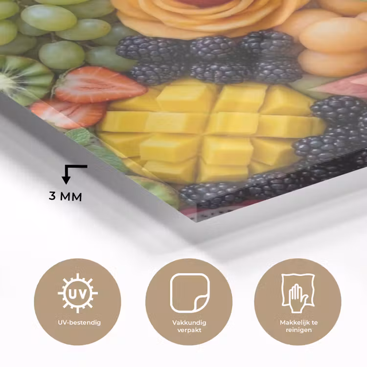 Fruit - Variatie - Kleurrijk - Vers - Eten plexiglas 5mm klein -sfeer2