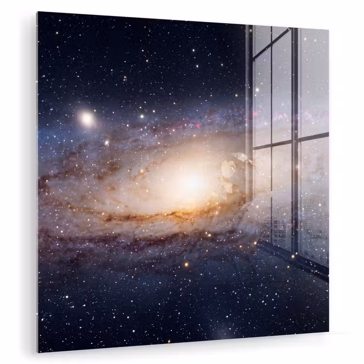 Glass Print - Galaxy - Space - Cosmos - Sterrenstelsel - Ruimte - Kosmos plexiglas 5mm klein