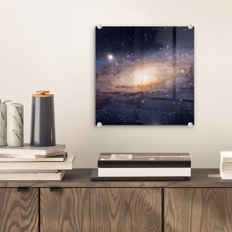 Glass Print - Galaxy - Space - Cosmos - Sterrenstelsel - Ruimte - Kosmos plexiglas 5mm klein
