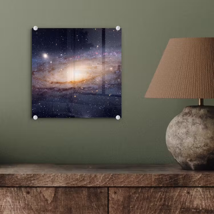 Glass Print - Galaxy - Space - Cosmos - Sterrenstelsel - Ruimte - Kosmos plexiglas 5mm klein