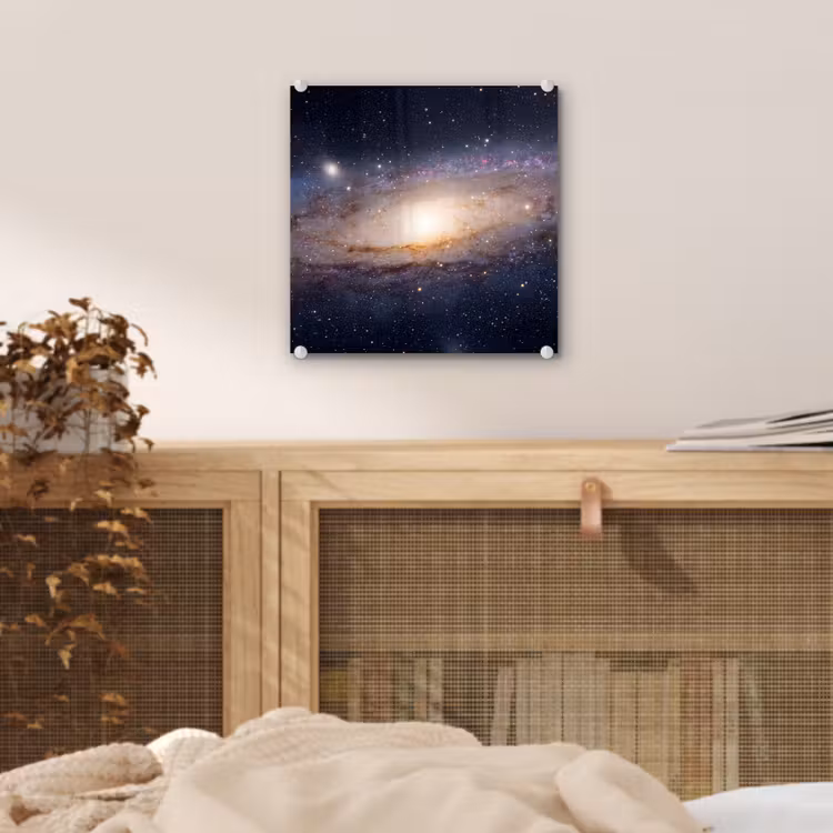 Glass Print - Galaxy - Space - Cosmos - Sterrenstelsel - Ruimte - Kosmos plexiglas 5mm klein
