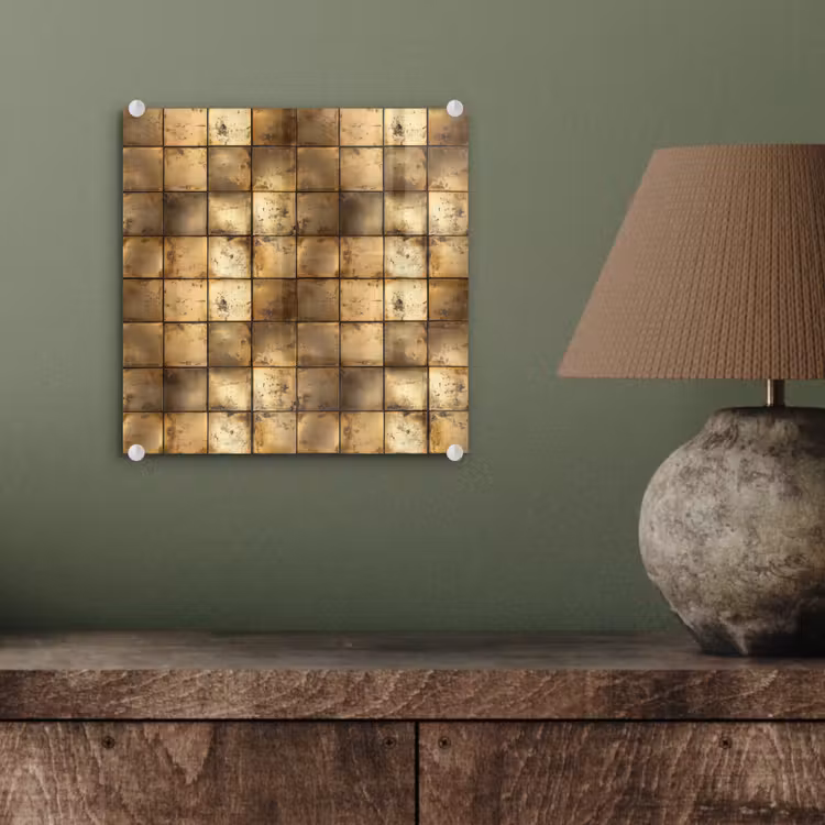 Geometrisch - Tegels - Goud plexiglas 5mm klein 11 -sfeer3