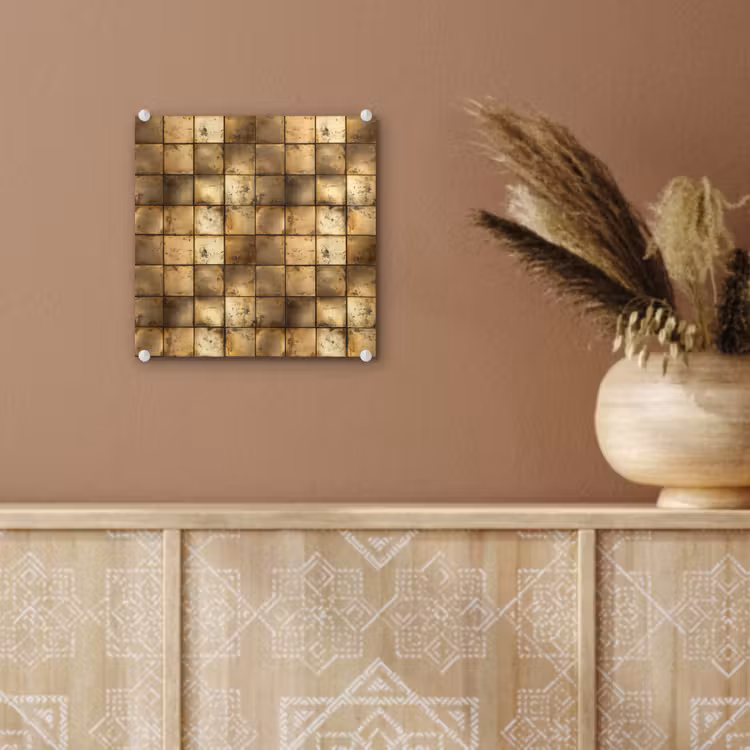 Geometrisch - Tegels - Goud plexiglas 5mm klein 11 -sfeer5