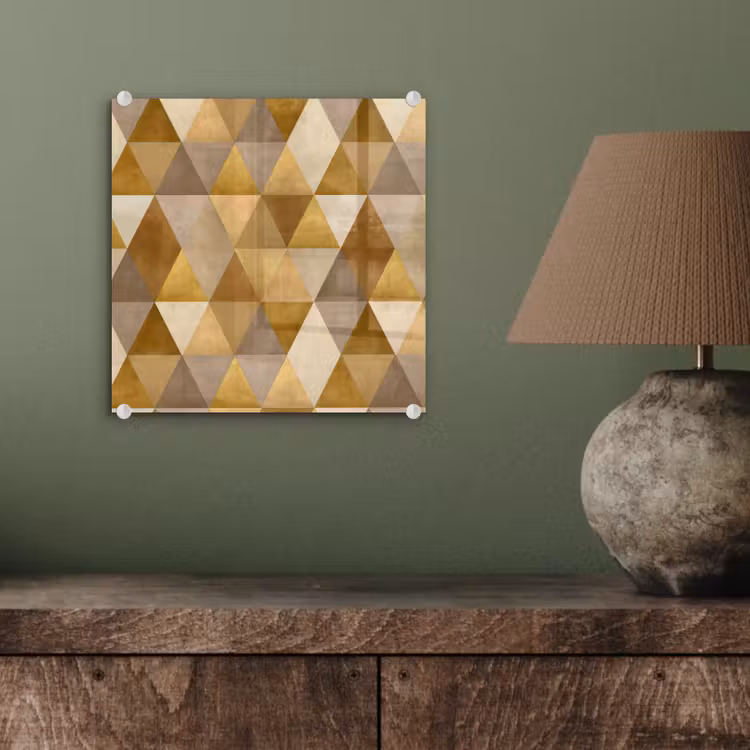 Geometrisch - Driehoek - Goud plexiglas 5mm klein 11 -sfeer3