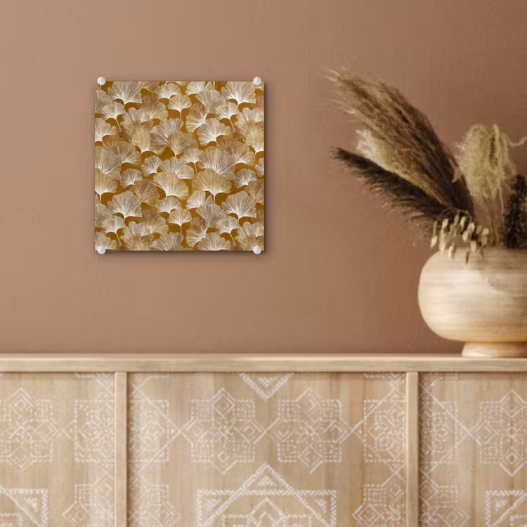 Ginkgo - Bladeren - Goud plexiglas 5mm klein 11 -sfeer5