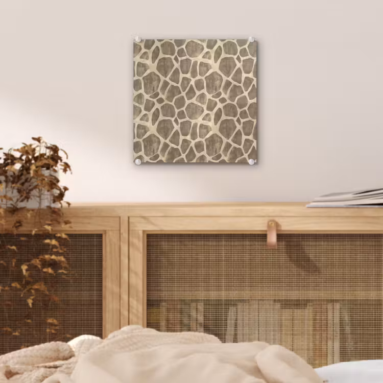 Giraf - Patroon - Beige - Bruin plexiglas 5mm klein 11 -sfeer4
