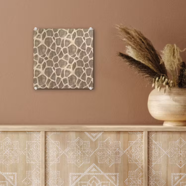 Giraf - Patroon - Beige - Bruin plexiglas 5mm klein 11 -sfeer5