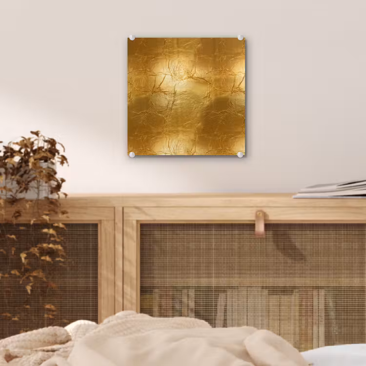 Bladgoud - Vintage - Textuur - Warm Goud plexiglas 5mm klein 11 -sfeer4