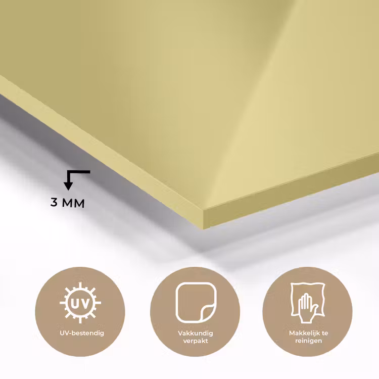 Golden - Ochre - Geel plexiglas 5mm klein 11 -sfeer2
