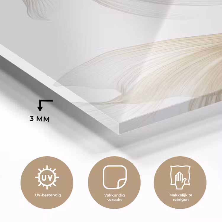 Goudvissen - Modern - Wit plexiglas 5mm klein -sfeer2