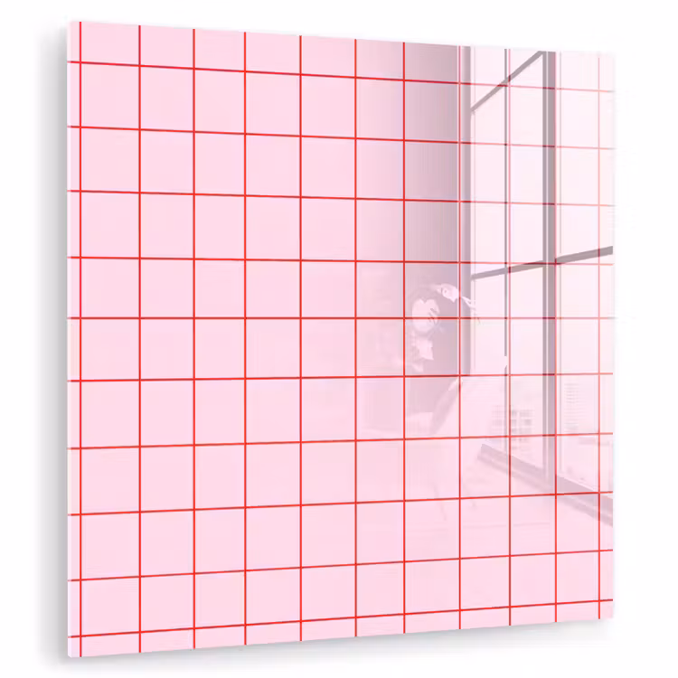 Raster - Patroon - Roze plexiglas 5mm klein 11 -zzzproduct_nieuw