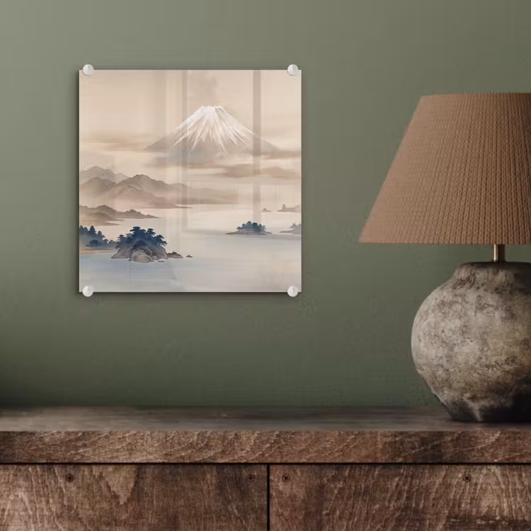 Japans - Landschap - Beige plexiglas 5mm klein -sfeer3