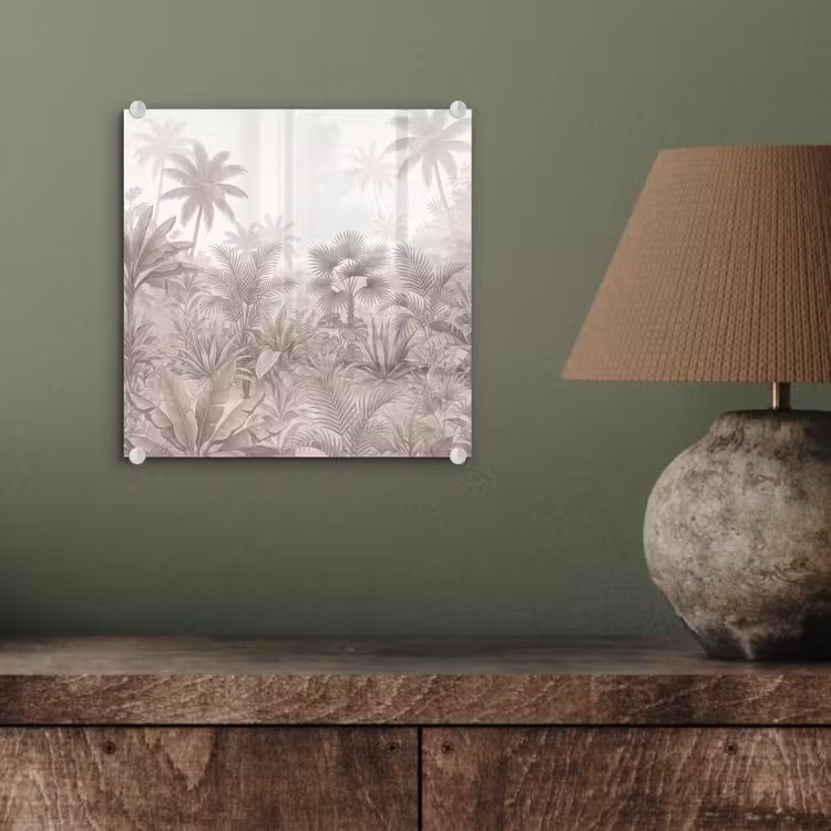 Jungle - Tropisch - Natuur -Vintage - Beige plexiglas 5mm klein -sfeer3
