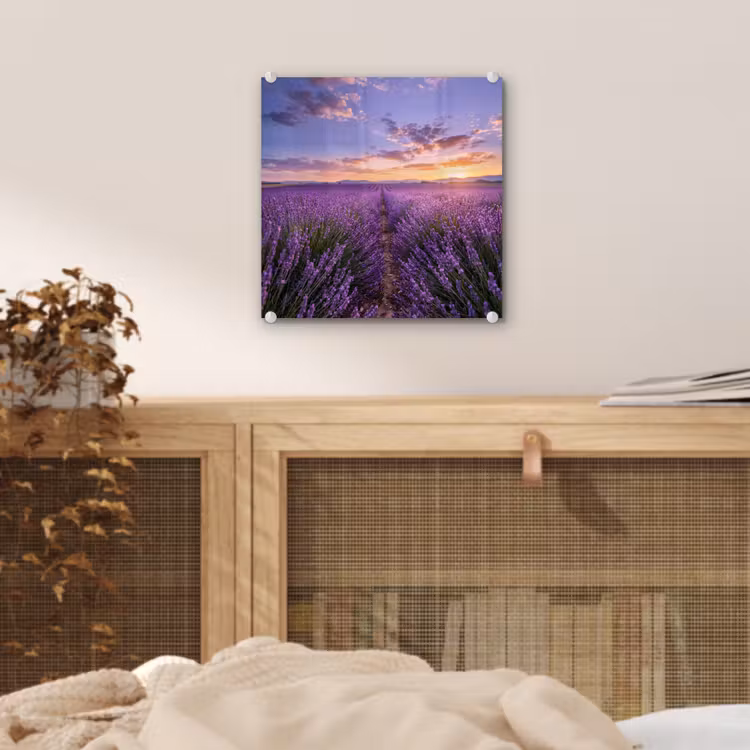 Lavendel - Veld - Natuur - Paars plexiglas 5mm klein -sfeer4