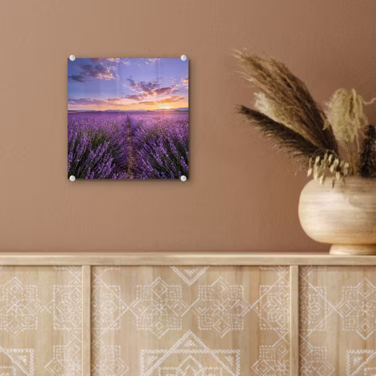 Lavendel - Veld - Natuur - Paars plexiglas 5mm klein -sfeer5
