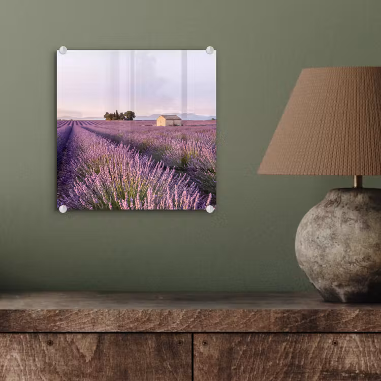 Lavendel - Landschap - Sereen - Paars plexiglas 5mm klein -sfeer3