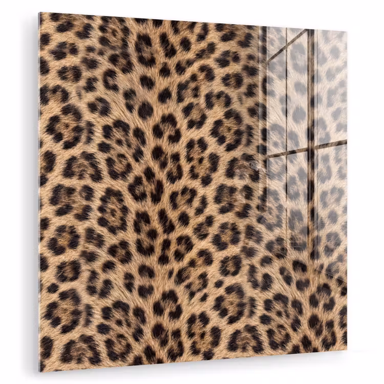 Luipaard - Vacht - Klassiek - Bruin plexiglas 5mm klein -zzzproduct_nieuw