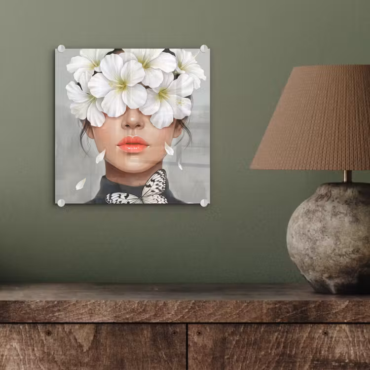 Lelies - Portret - Wit plexiglas 5mm klein -sfeer3