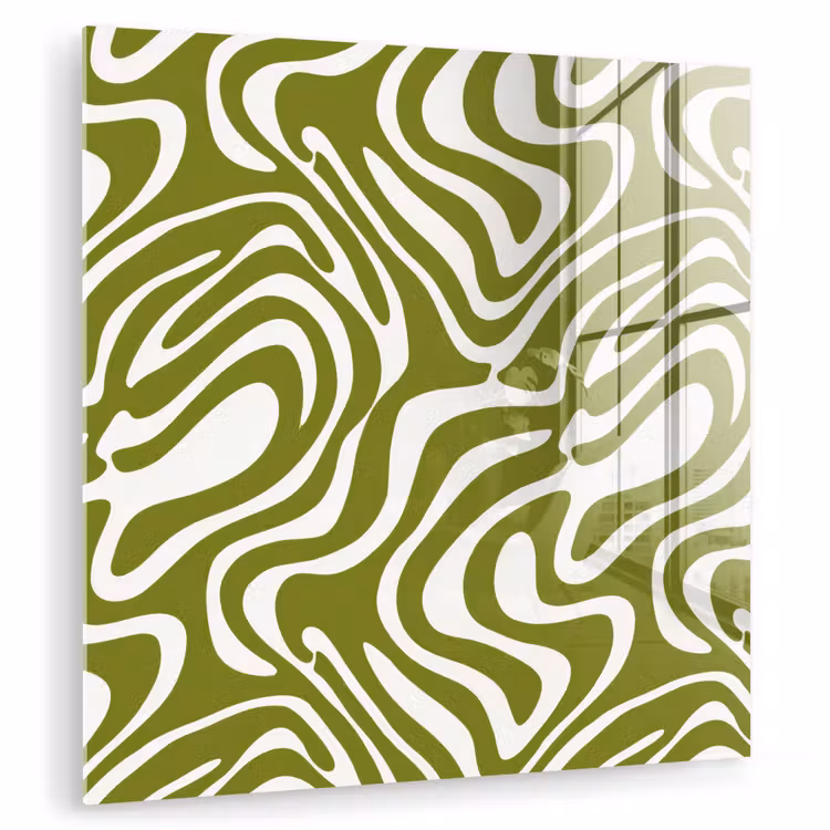 Lijnpatroon - Groen - Organisch plexiglas 5mm klein 11 -zzzproduct_nieuw