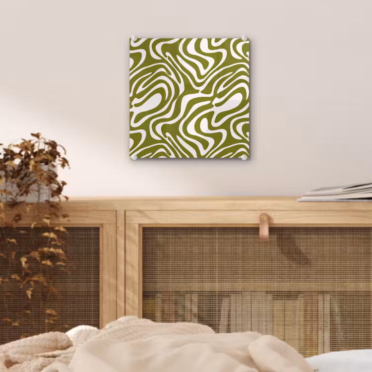 Lijnpatroon - Groen - Organisch plexiglas 5mm klein 11 -sfeer4
