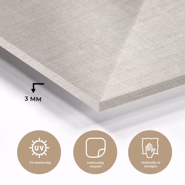 Linnen - Textuur - Beige plexiglas 5mm klein 11 -sfeer2
