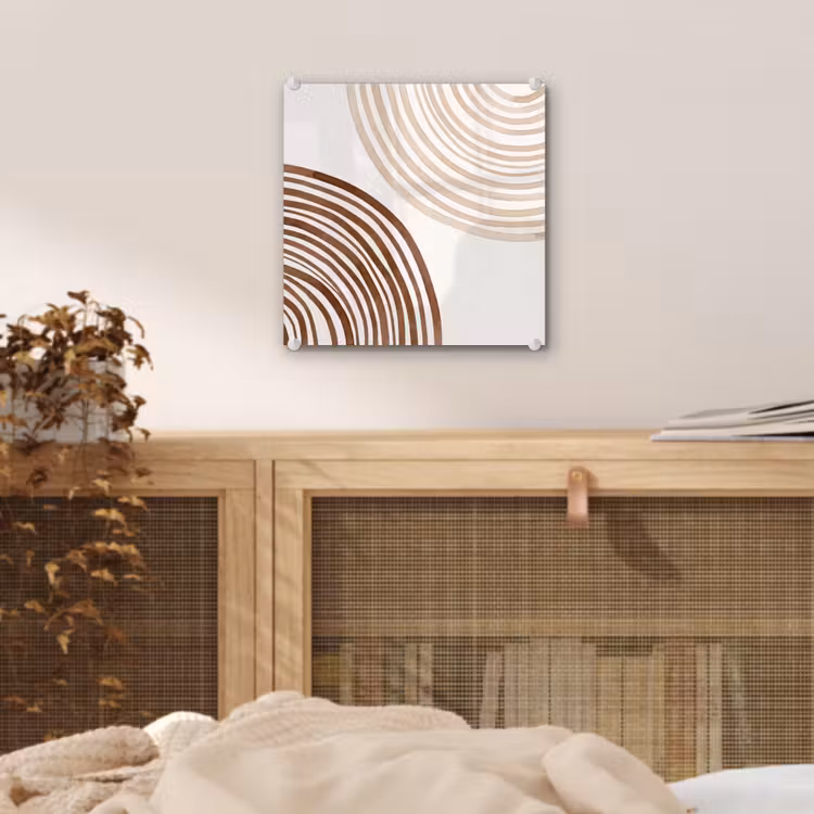 Glass Print - Lines - Minimalist - Art - Lijnen - Minimalistisch - Kunst plexiglas 5mm klein
