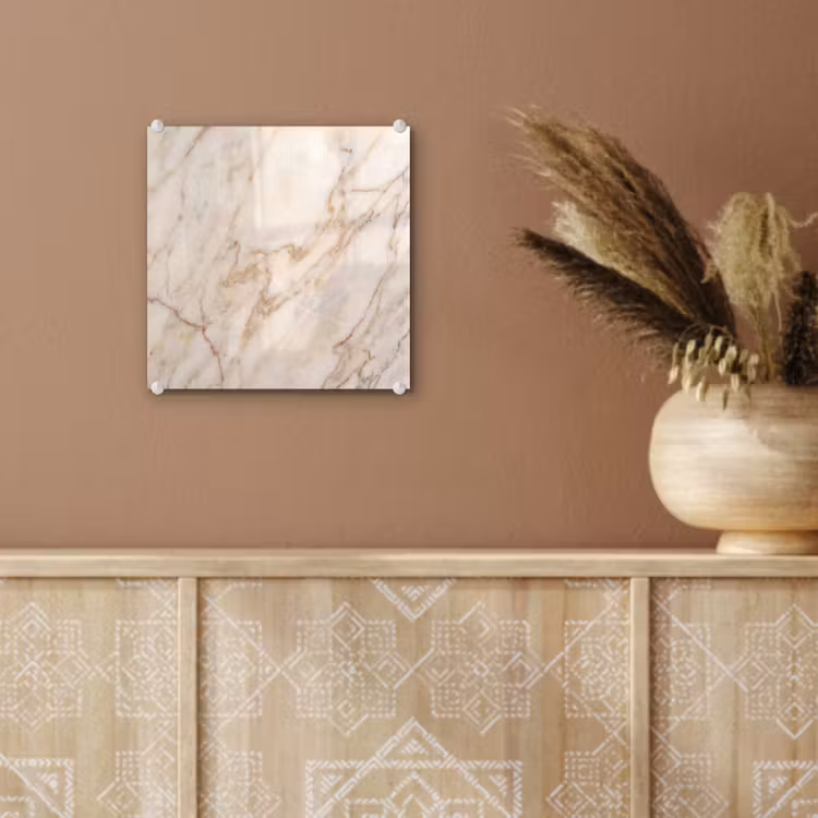 Marmer - Ader - Abstract - Wit - Goud plexiglas 5mm klein -sfeer5