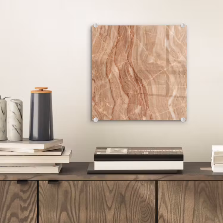 Marmer - Ader - Natuur - Abstract - Beige plexiglas 5mm klein -sfeer1