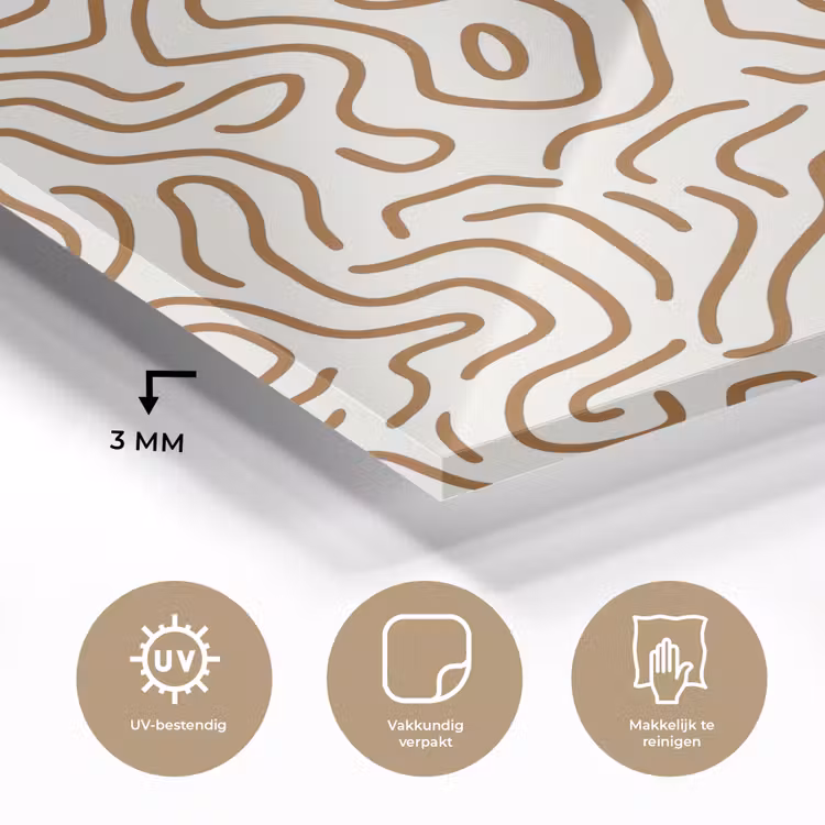 Minimalistisch - Patroon - Terracotta plexiglas 5mm klein 11 -sfeer2
