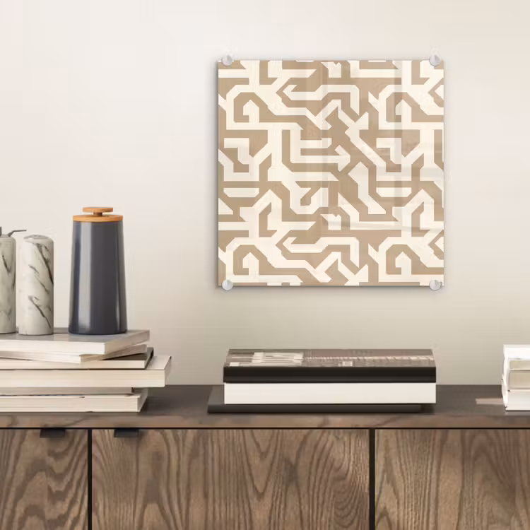 Modern - Abstract - Beige plexiglas 5mm klein 11 -sfeer1