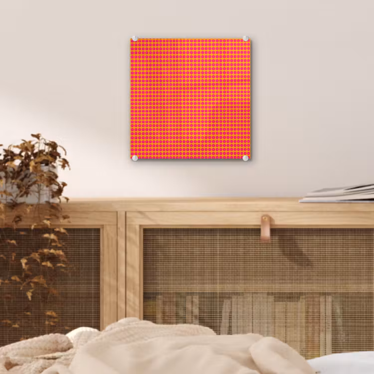 Modern - Stippen - Oranje plexiglas 5mm klein 11 -sfeer4