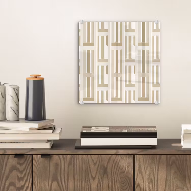 Modern - Geometrisch - Beige plexiglas 5mm klein 11 -sfeer1