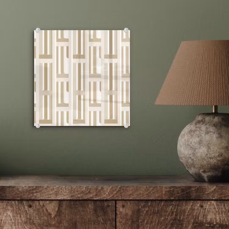 Modern - Geometrisch - Beige plexiglas 5mm klein 11 -sfeer3
