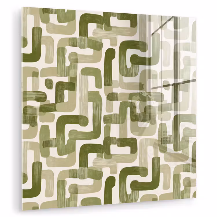 Modern - Grafisch - Groen plexiglas 5mm klein 11 -zzzproduct_nieuw