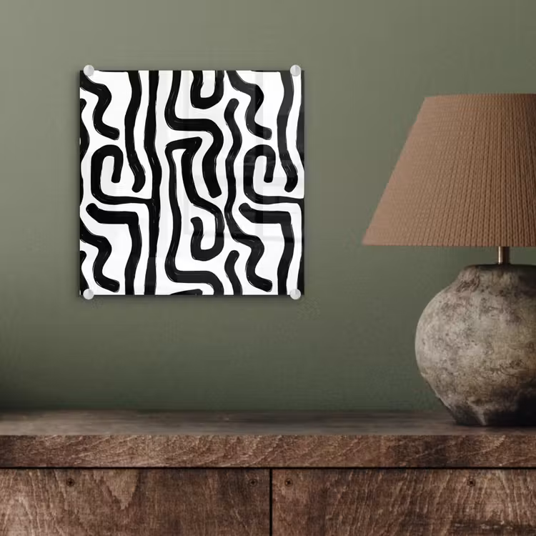 Modern - Lijnen - Zwart plexiglas 5mm klein 11 -sfeer3