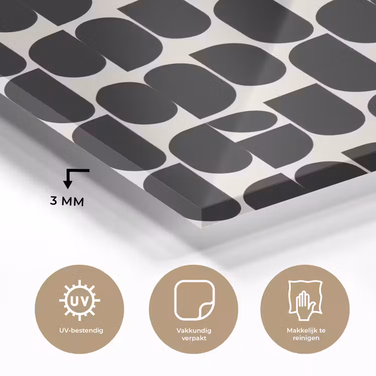 Modern - Patroon - Zwart plexiglas 5mm klein 11 -sfeer2
