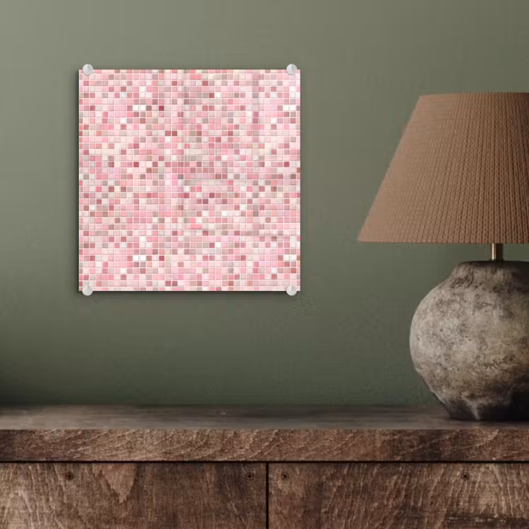 Mozaïek - Patroon - Roze plexiglas 5mm klein 11 -sfeer3