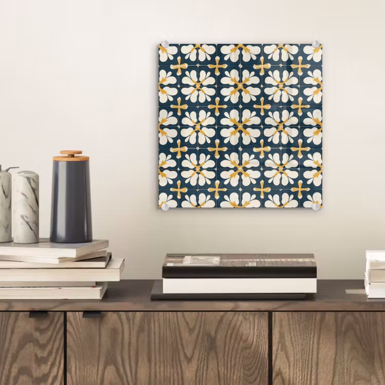 Motief - Tegel - Okergeel plexiglas 5mm klein 11 -sfeer1