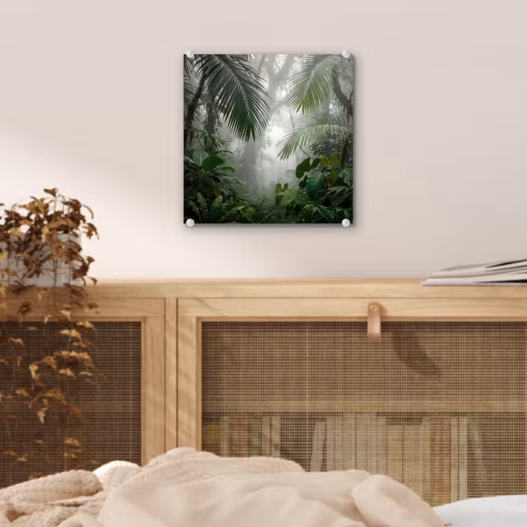Natuur - Jungle - Mist - Tropisch - Groen plexiglas 5mm klein -sfeer4