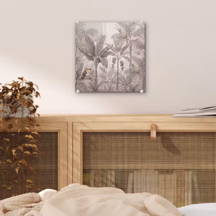 Natuur - Jungle - Ringstaartmaki - Bruin plexiglas 5mm klein -sfeer4